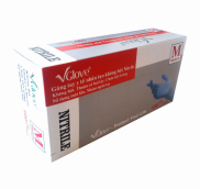 Găng tay y tế VGLOVE Nitrile 4.0g xanh size M (hộp)